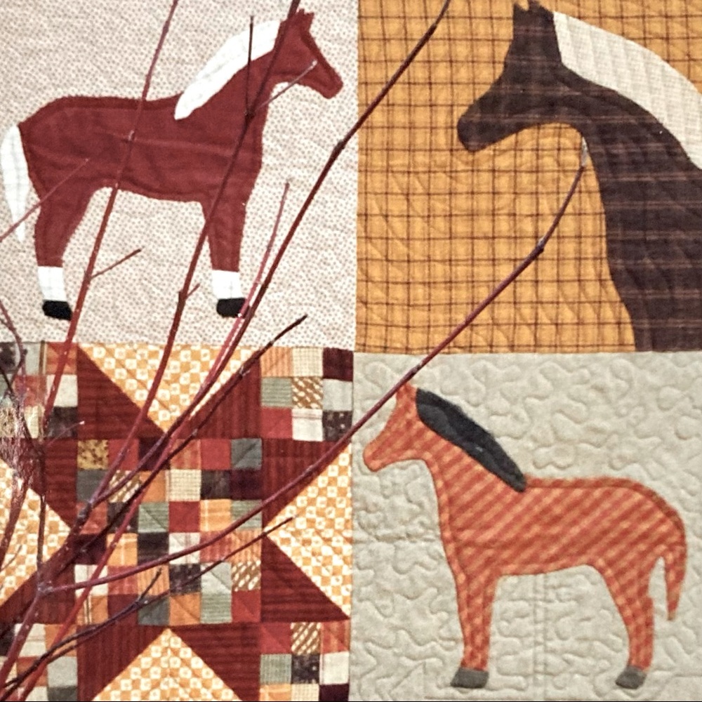 Quilt Pattern - Country Threads Bridle Path - Horse Throw or Wall Hanging